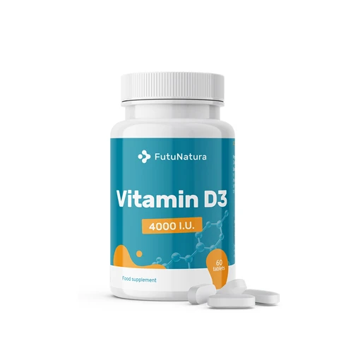 Memorie si concentrare - Vitamina D3, 4000 UI - sistem imunitar, 60 cps, FutuNatura