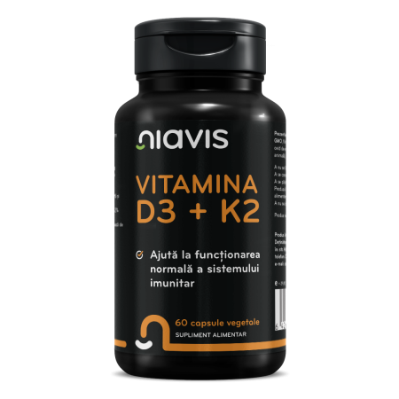 Capsule & Comprimate - Vitamina D3 + K2 60cps
