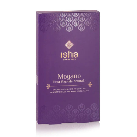 Produse - Vopsea de par naturala rosu mahon 100g, Isha                                                        