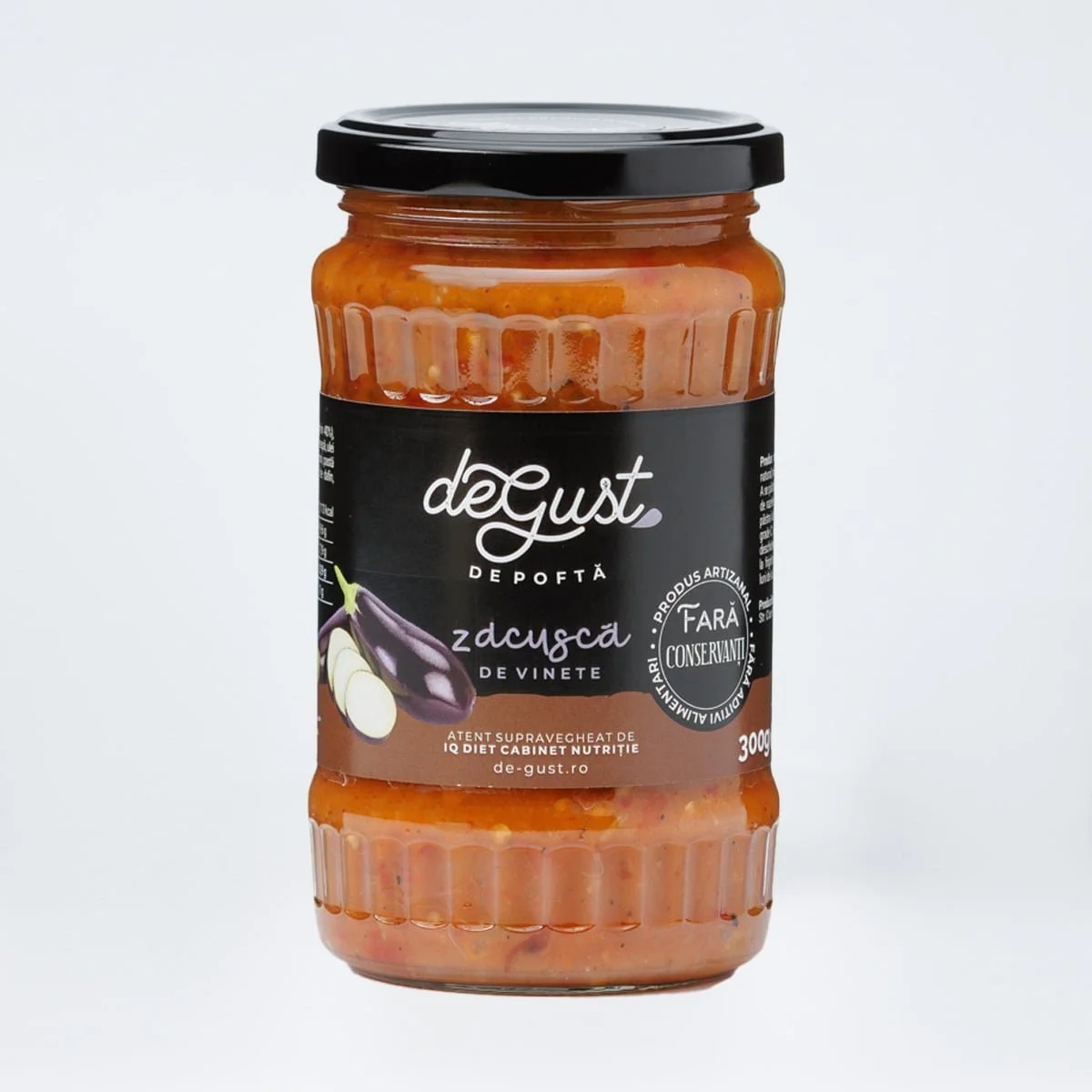 Unturi si creme tartinabile - Zacusca de vinete de la tara, 300 gr