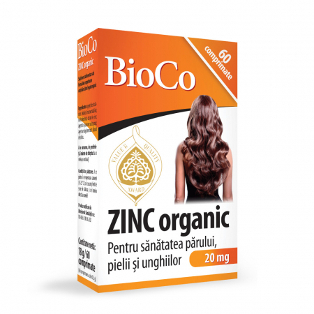 Produse - Zinc organic 20mg x 60 cpr