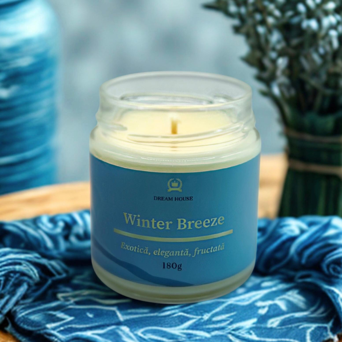 Lumânare parfumată din ceară de soia 100% naturală Winter Breeze [3]