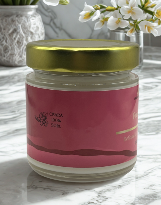 Lumânare parfumată din ceară de soia 100% naturală Frezie [2]