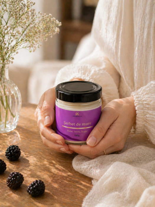 Lumânare parfumată din ceară de soia 100% naturală Șerbet de mure [2]