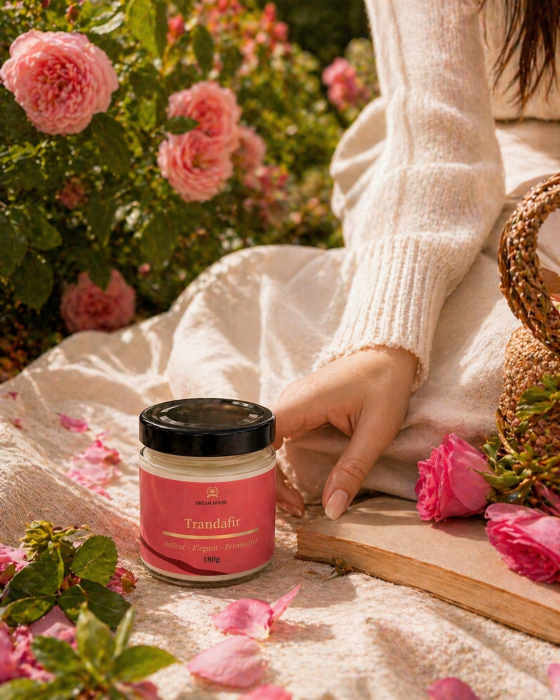 Lumânare parfumată din ceară de soia 100% naturală Trandafir [3]