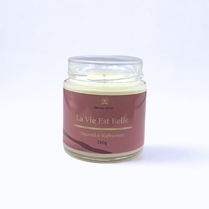 Lumânare parfumată din ceară de soia 100% naturală La Vie Est Belle [4]