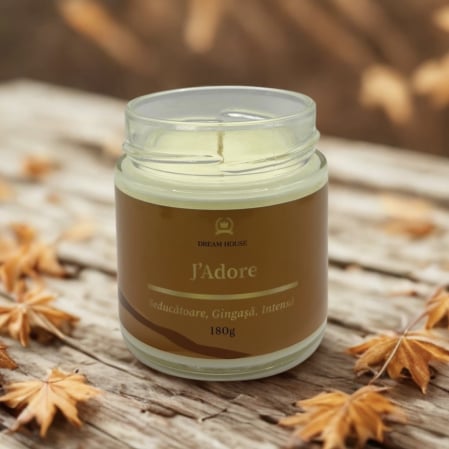 Lumanari Parfumate - Lumânare parfumată din ceară de soia 100% naturală J'Adore