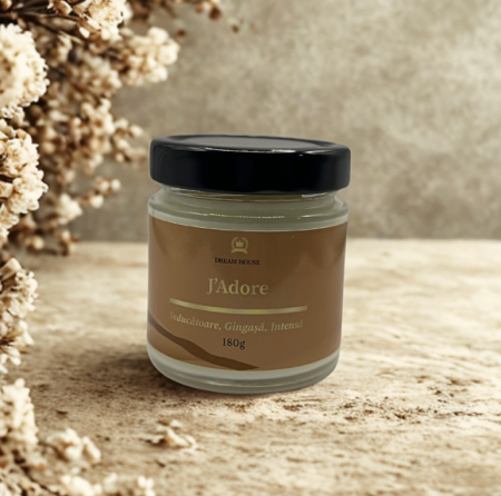 Lumanari Parfumate - Lumânare parfumată din ceară de soia 100% naturală J'Adore