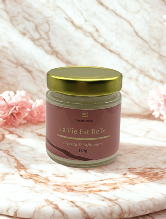 Lumanari Parfumate - Lumânare parfumată din ceară de soia 100% naturală La Vie Est Belle