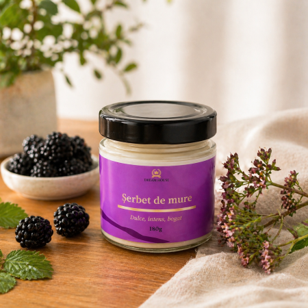 Lumanari Parfumate - Lumânare parfumată din ceară de soia 100% naturală Șerbet de mure