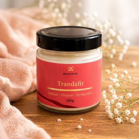 Lumanari Parfumate - Lumânare parfumată din ceară de soia 100% naturală Trandafir