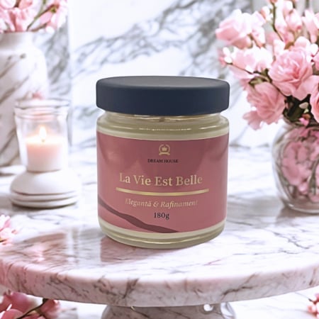 Lumanari Parfumate - Lumânare parfumată din ceară de soia 100% naturală La Vie Est Belle