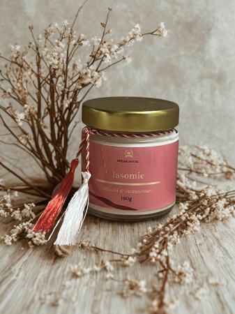 Lumanari Parfumate - Lumânare parfumată din ceară de soia 100% naturală Iasomie