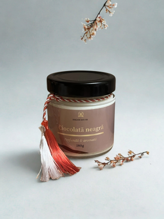 Lumanari Parfumate - Lumânare parfumată din ceară de soia 100% naturală Ciocolată neagră