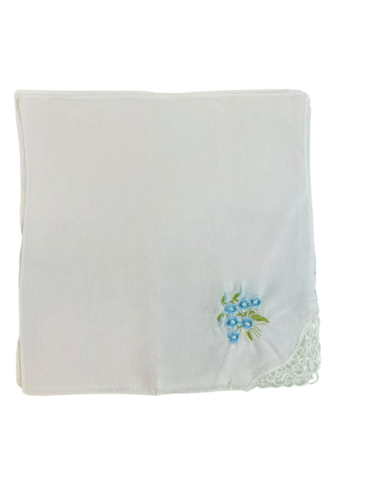 Batiste Dama cu Broderie si Danteluta din Bumbac 100 %, 27 x 27 cm [7]