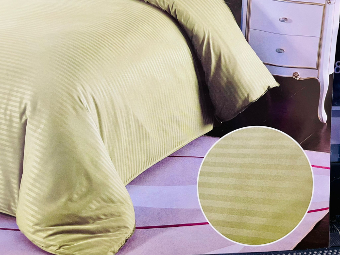 Lenjerie de pat Damasc , 6 Piese , East Comfort ,Verde Fistic [3]