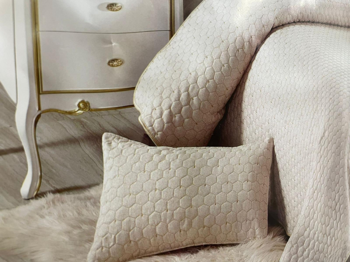 Cuvertura Premium Matlasata , 5 Piese, 100% BUMBAC Bej [3]