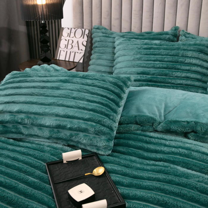 Lenjerie de pat Cocolino Premium Turcoaz 4Piese Jojo Home [5]