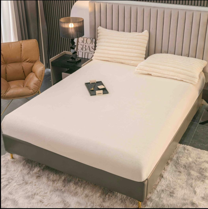 Lenjerie de pat CocolinoBlanita de Iepure Premium Ivoire 4Piese Jojo Home [2]