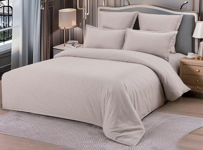 Lenjerie de pat Single din Damasc 100% Bumbac , Confort si Eleganta [1]