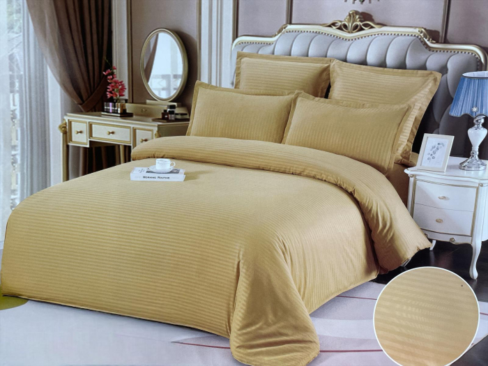 Lenjerie de pat Single din Damasc 100% Bumbac , Confort si Eleganta [2]