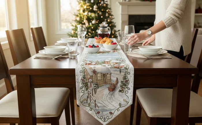 Napron decorativ cu motive de Craciun [1]