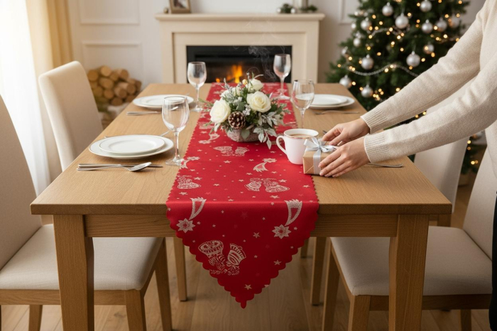 Napron decorativ cu motive de Craciun [1]