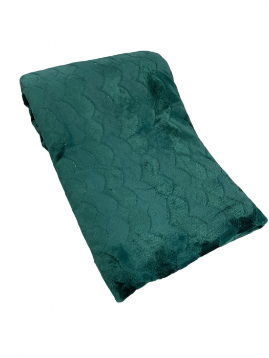 Patura Cocolino , model Inima , Verde brad 200x230 cm [4]