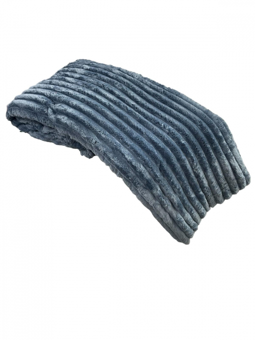 Patura Cocolino tip Blanita de Iepure , 200x 230 cm Petrol [3]