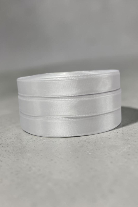 Rola Banda Satinata 1Cm, Alb [2]