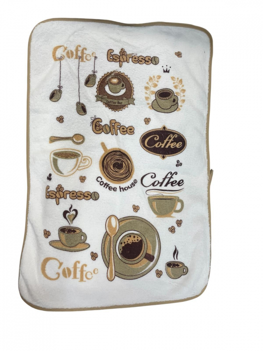 Set 12 Prosoape de Bucatarie din Microfibra , model Cafea [3]