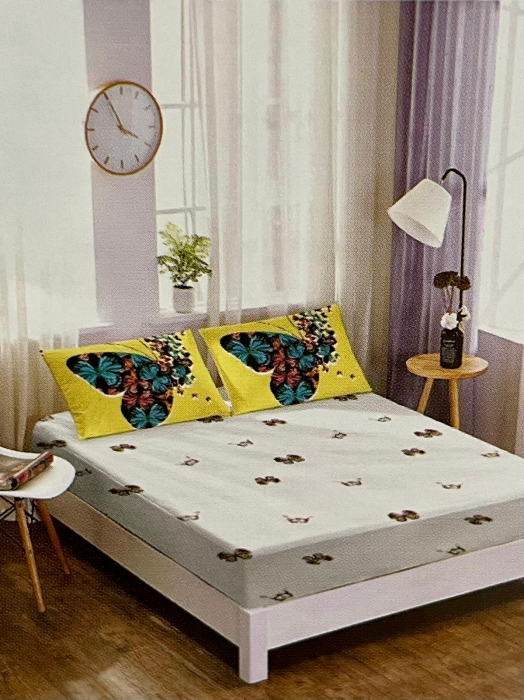 Lenjerie pat din finet cu Elastic 6 Piese Super Elegant Pucioasa [2]