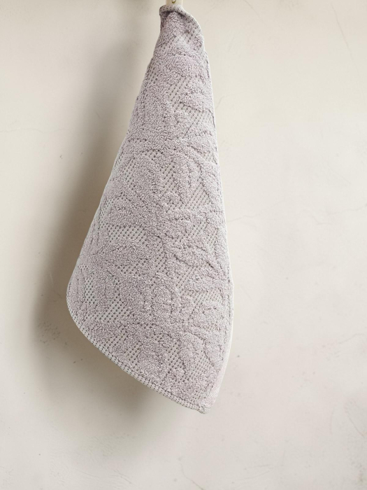 Set Prosoape Bumbac, 5 Bucati, 25 x 50 cm, Prosoape pentru Maini si Fata, Moi si Absorbante, Model Texturat, Culori Pastel, Uscare Rapida [3]