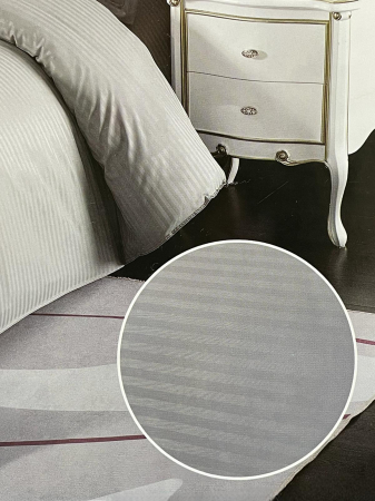 Lenjerie de pat Damasc , 6 Piese , East Comfort ,GRI [1]