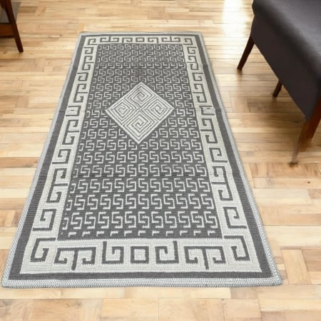 Covoare din bumbac - Covor 100% Bumbac 80x150cm Greek Border