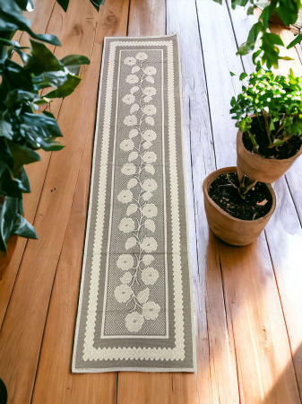 Covoare din bumbac - Covor Bumbac 100% 80x300cm Floare