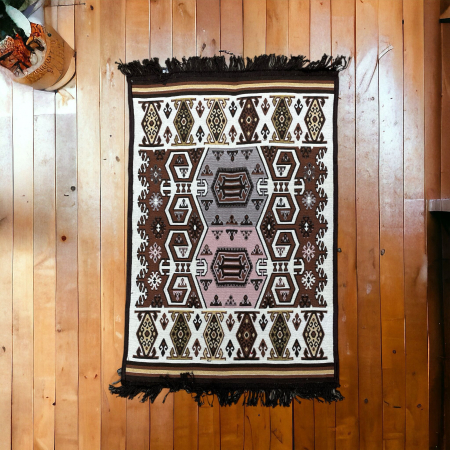 Covoare - Covor motiv Tradițional 60x90cm Maro