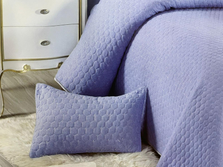 Cuvertura Premium Matlasata , 5 Piese, 100% BUMBAC Albastru deschis [1]