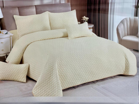 Cuverturi pat dublu - Cuvertura Premium Matlasata , 5 Piese, 100% BUMBAC