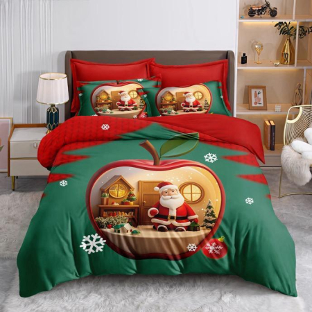 Lenjerie de pat Craciun 6 piese Finet East Comfort