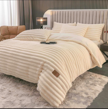 Lenjerie de pat Cocolino Premium Ivoire 4Piese Jojo Home [3]