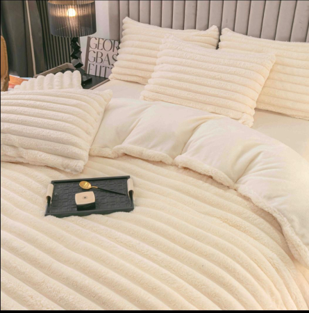 Lenjerie de pat Cocolino Premium Ivoire 4Piese Jojo Home [1]