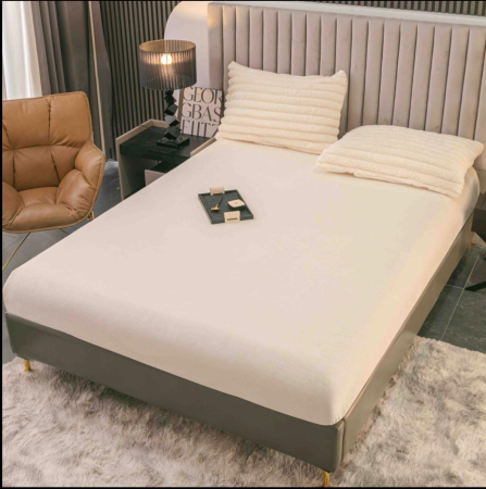 Lenjerie de pat CocolinoBlanita de Iepure Premium Ivoire 4Piese Jojo Home [1]