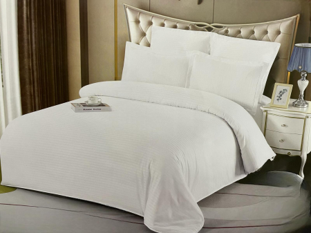 Lenjerii pat Damasc - Lenjerie de pat Single din Damasc 100% Bumbac , Confort si Eleganta