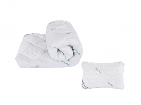 Set pilota cu perne - Pachet Student 1 Pilota SomnART Aloe Vera 150x200 + 1 perna Aloe Vera 50x70