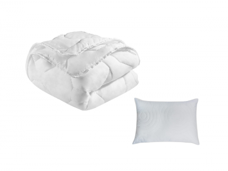 Set pilota cu perne - Pachet Student 1 Pilota SomnART Confort 150x200 + 1 perna Confort 50x70