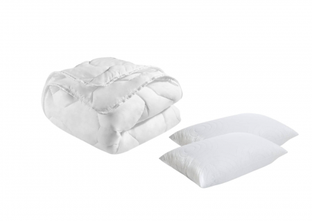Set pilota cu perne - Pachet Student 1 Pilota SomnART Confort 200x220 + 2 perne Confort 50x70