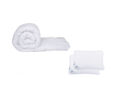 Set pilota cu perne - Pachet Student 1 Pilota SomnART HypoallergenicMed 180x200 + 2 perne HypoallergenicMed 50x70