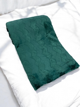 Cuverturi - Patura Cocolino , model Inima , Verde brad 200x230 cm