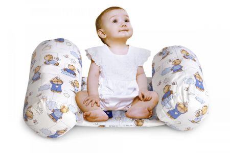 Mama si copilul - Perna de siguranta pentru bebelusi, Somnart, model Ursuleti